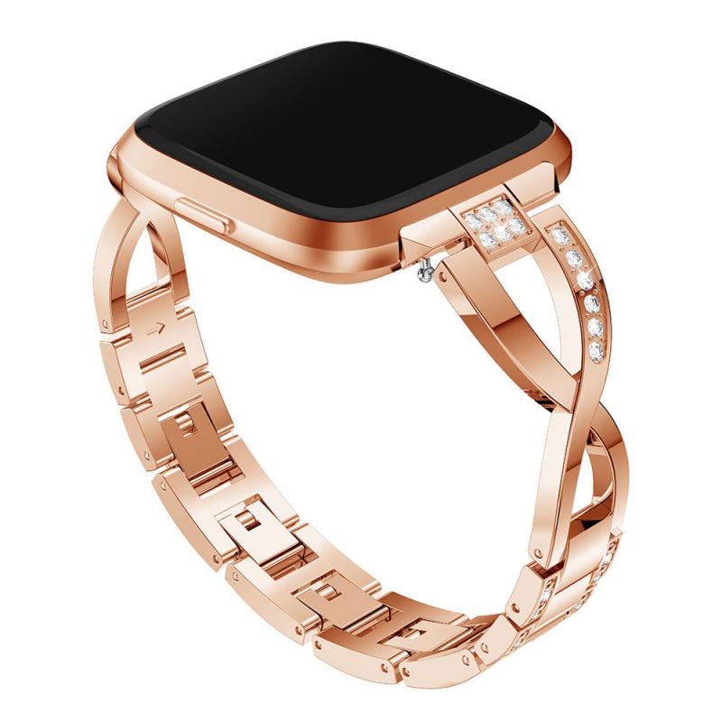 Metal Watch Band for Fitbit Versa 2 - Alloy Strap Wristband - Smartwatch Replacement Bracelet