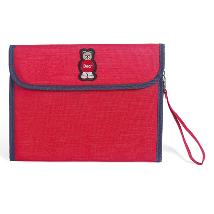 Reizen Noodzakelijk Aktetassen Waterdichte Multifunctionele Document Zak Vrouw Kantoor Materiaal Organizer Handtas Accessoires Benodigdheden: Red