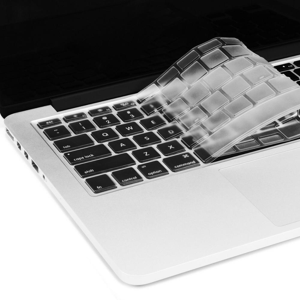 EU US English Keyboard Skin for Macbook Pro Retina 13 15 A1502 A1398 Keyboard Cover Slim Waterproof Skin Film Protector