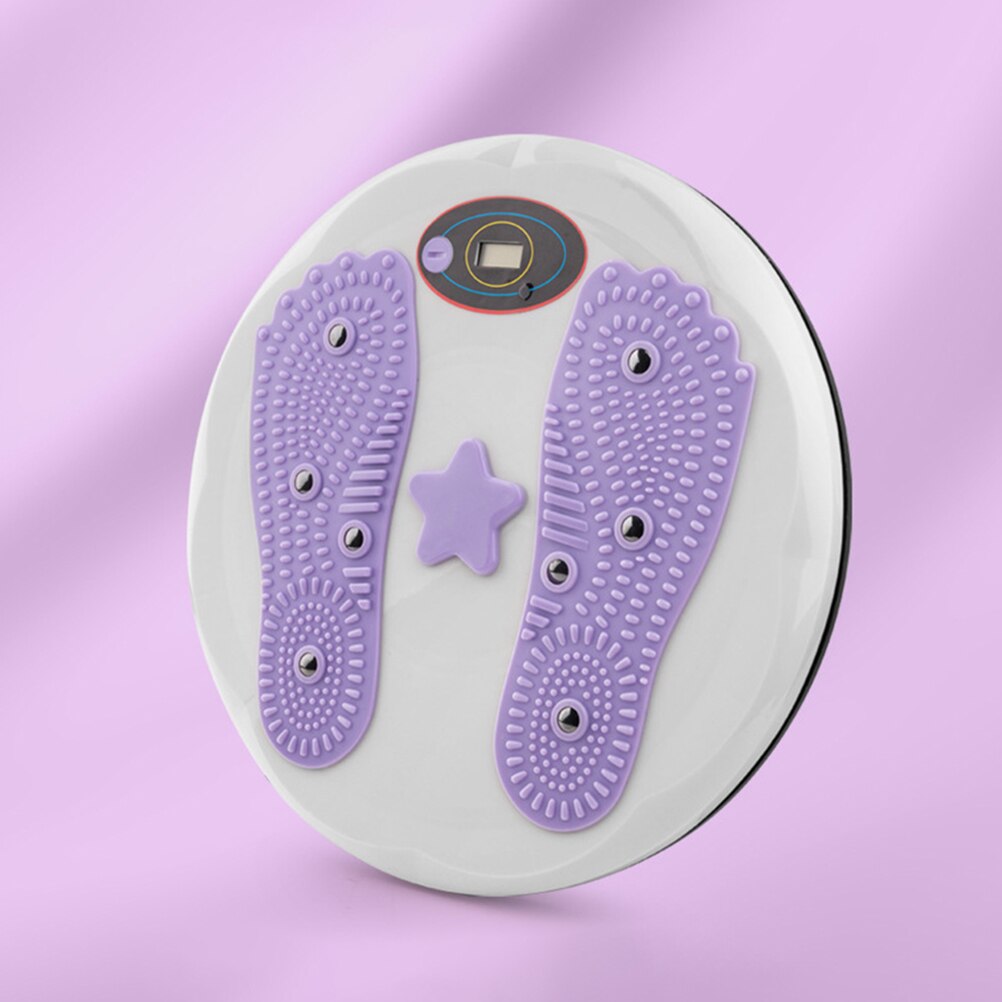 1pc Thin Waist Device Counting Style Twisting Waist Disc Fitness Equipment (Violet)