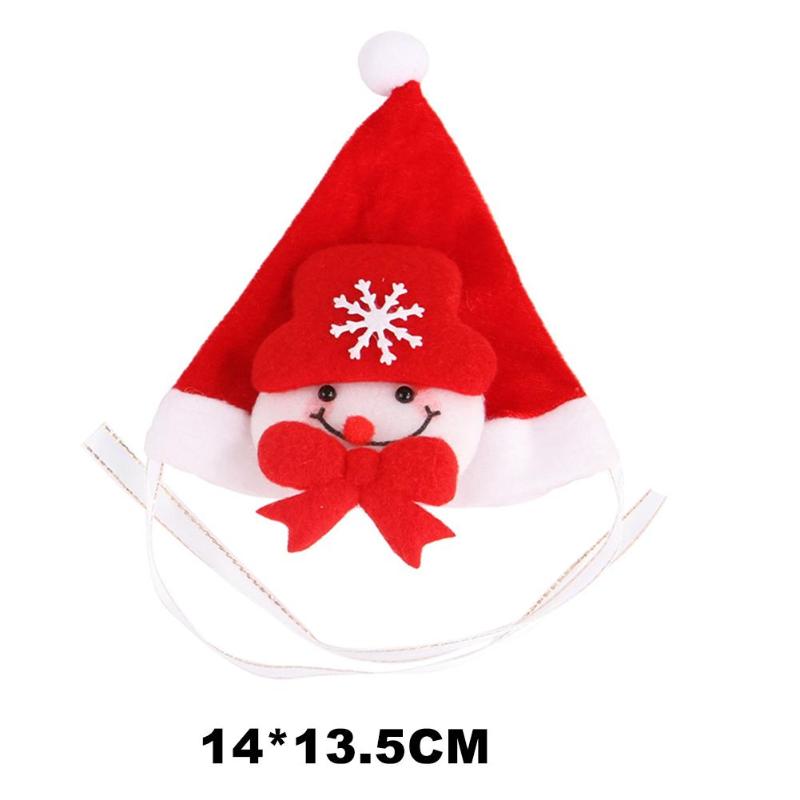 Huisdier kat kerst kerstman hoed kleine puppy kat hond kostuum hoed rode hoed met eland sneeuwpop kerstboom kostuum accessoire