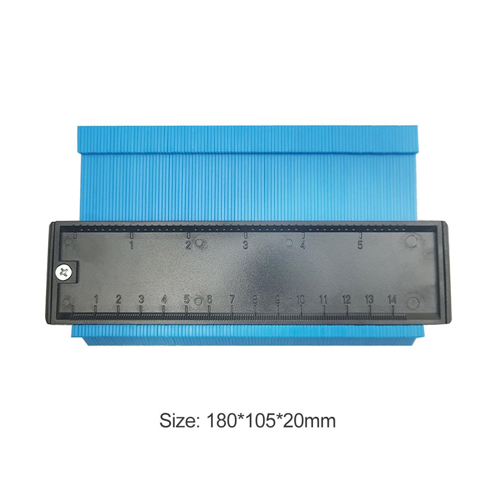 10/6inch Contour Gauge Profile Duplicator Contour Gauges Standard Wood Marking Tool Tiling Laminate Tiles Profile Measuring Tool: 6 inch Blue