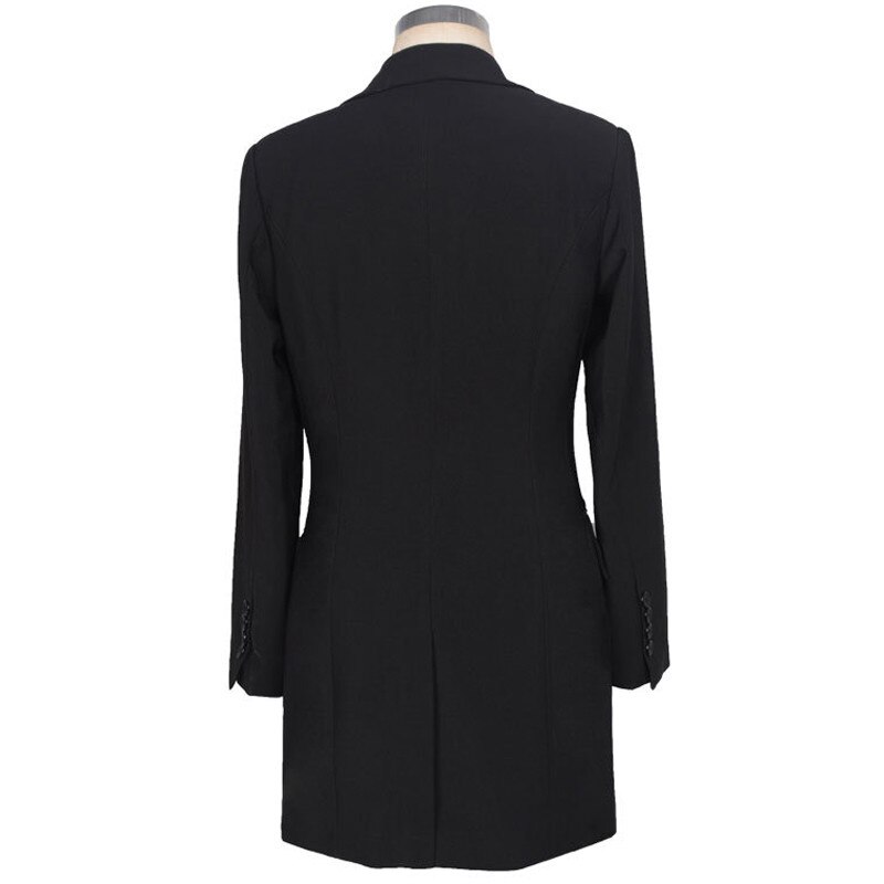 Women Long Blazers Jackets Zanzea Spring Single Button Casual Solid Black Long Sleeve Blazer Coat Mujer Feminino Longo Plus Size