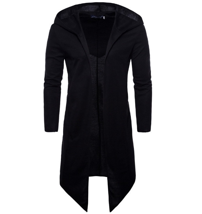 Chaqueta larga con capucha para hombre y mujer, abrigo largo de punto, rompevientos de Europa y América, 5XL talla grande, primavera de 2022