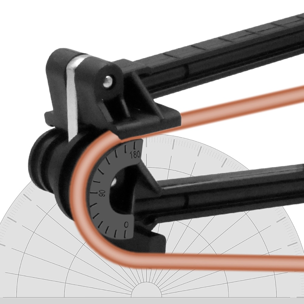 Trzy-w-jednym ręczna giętarka robić rur maszyna robić gięcia rur 180 stopni 1/4 "5/16" 3/8 "metryczny rury giętarka maszyna robić gięcia rur