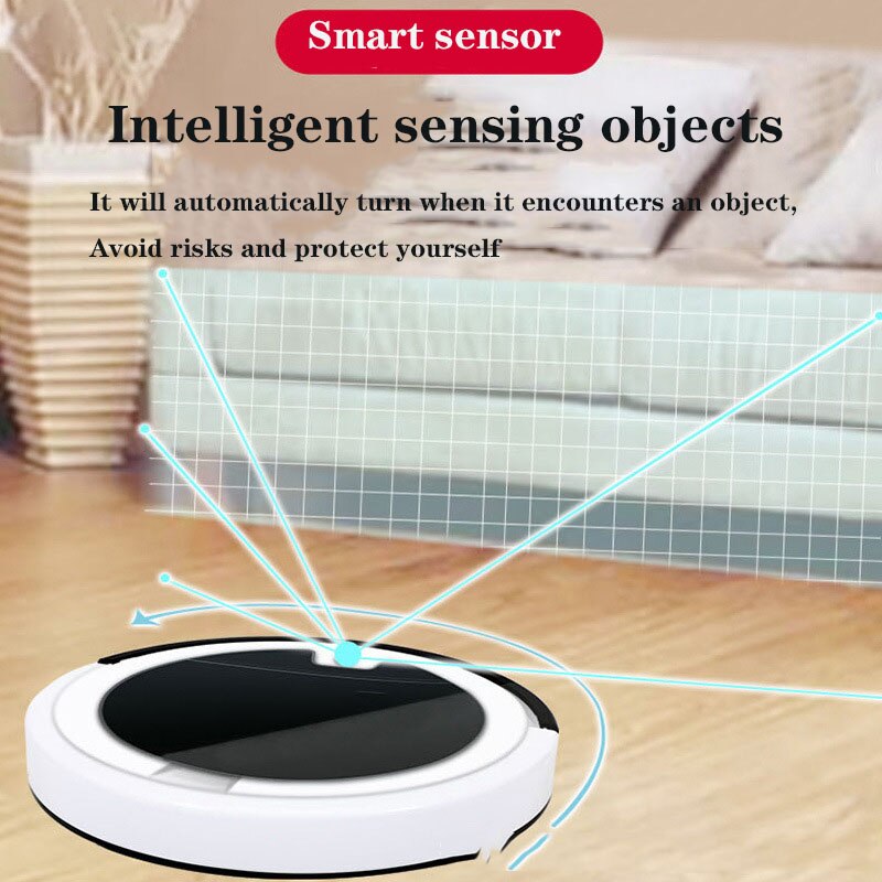 wireless Remote Control Robot Vacuum Cleaner Auto Sweeping Suction 3-In-1 Hair Home Dry Wet Mopping Auto Cleaning Robot
