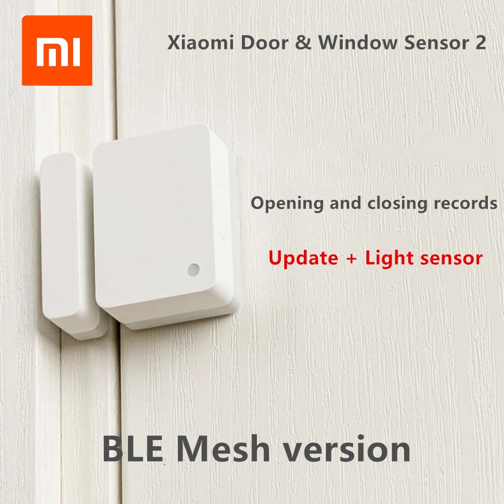 Xiaomi Mijia Smart Door & Window Sensor 2 bluetooth 5.1 Light Detection Opening/Closing Records Overtime Unclosed Reminder