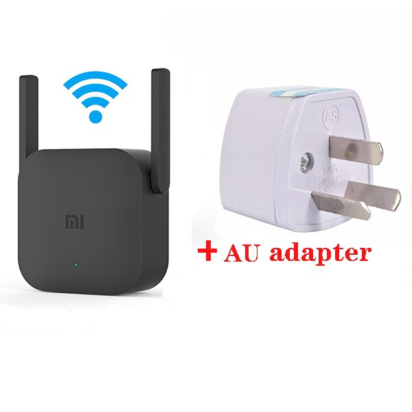 Xiaomi Wifi Versterker Pro 300Mbps Amplificador Wifi Repeater Wifi Signaal Cover Extender Repeater 2.4 Xiao Mi Wifi Versterker: add AU Adapter