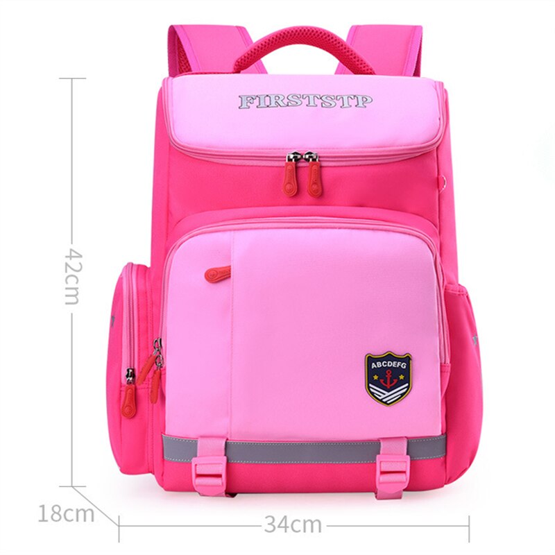 Kids Satchel Jongen Cut Knapzak Meisje Rugzakken Kinderen Schooltassen Meisjes School Rugzak Voor School Ruimte Tas Mochila: L PINK