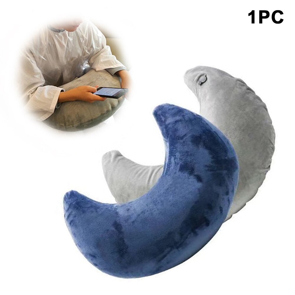 Coussin gonflable bras repos bureau maison Salon croissant Portable amovible main coussin barbier voiture voyage doux velours Nail Art