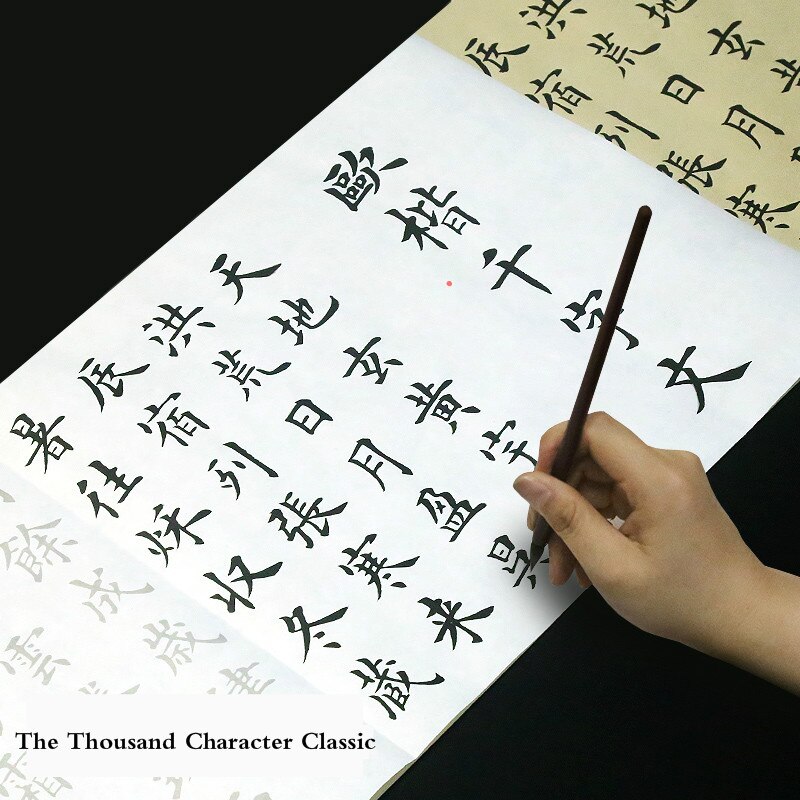 Chinese Calligraphy Copybook Adult Student Ouyang Xun Rolling Regular Script Calligraphy Brush Copybook Handwriting Caligrafia