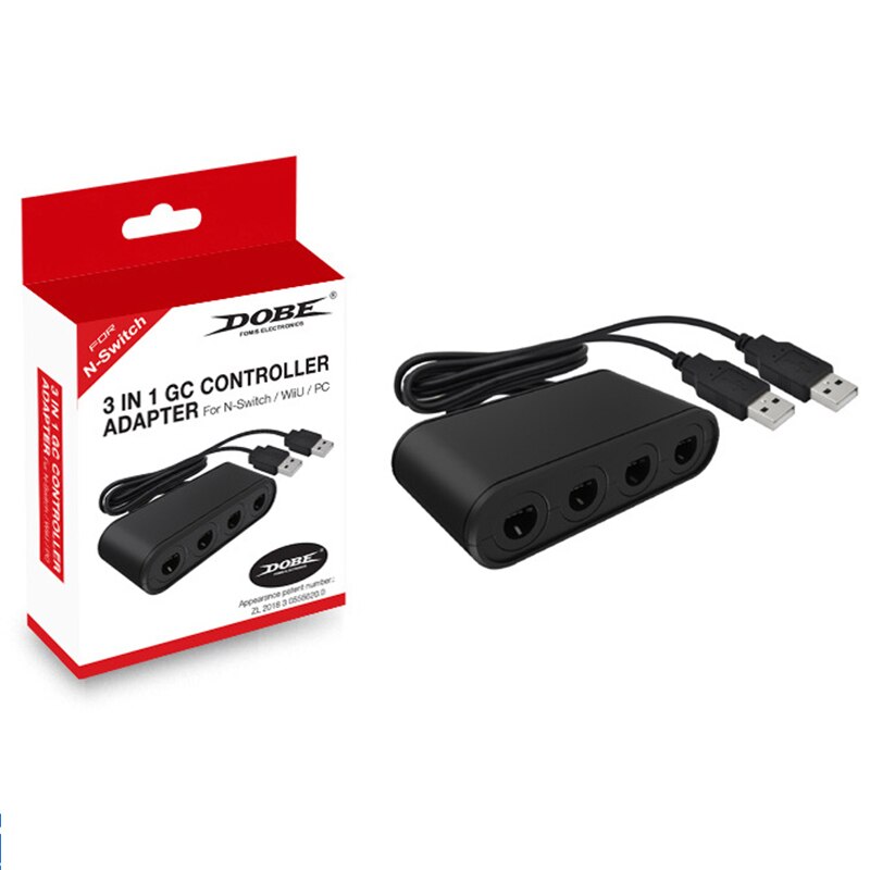 3 In 1 Converter For GameCube GC Controller Adapter For Nintendo Switch Wii U PC Game USB Adapter