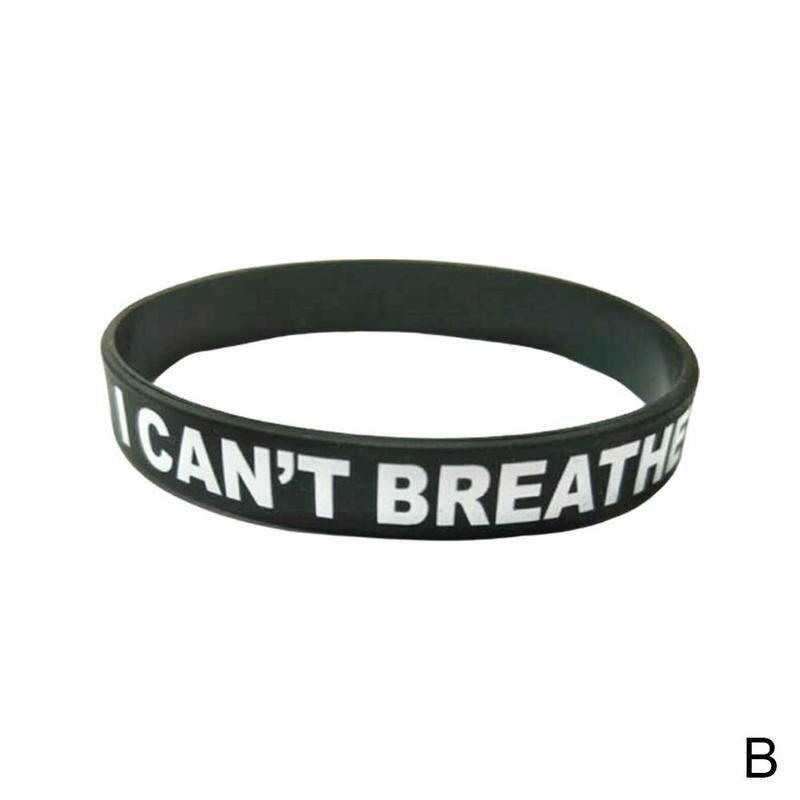 Nero caldo di Vendita del Braccialetto Del silicone braccialetto I potere'respirare Potenza Materia Nera Vita Del silicone Braccialetto di Gomma I9M0: B