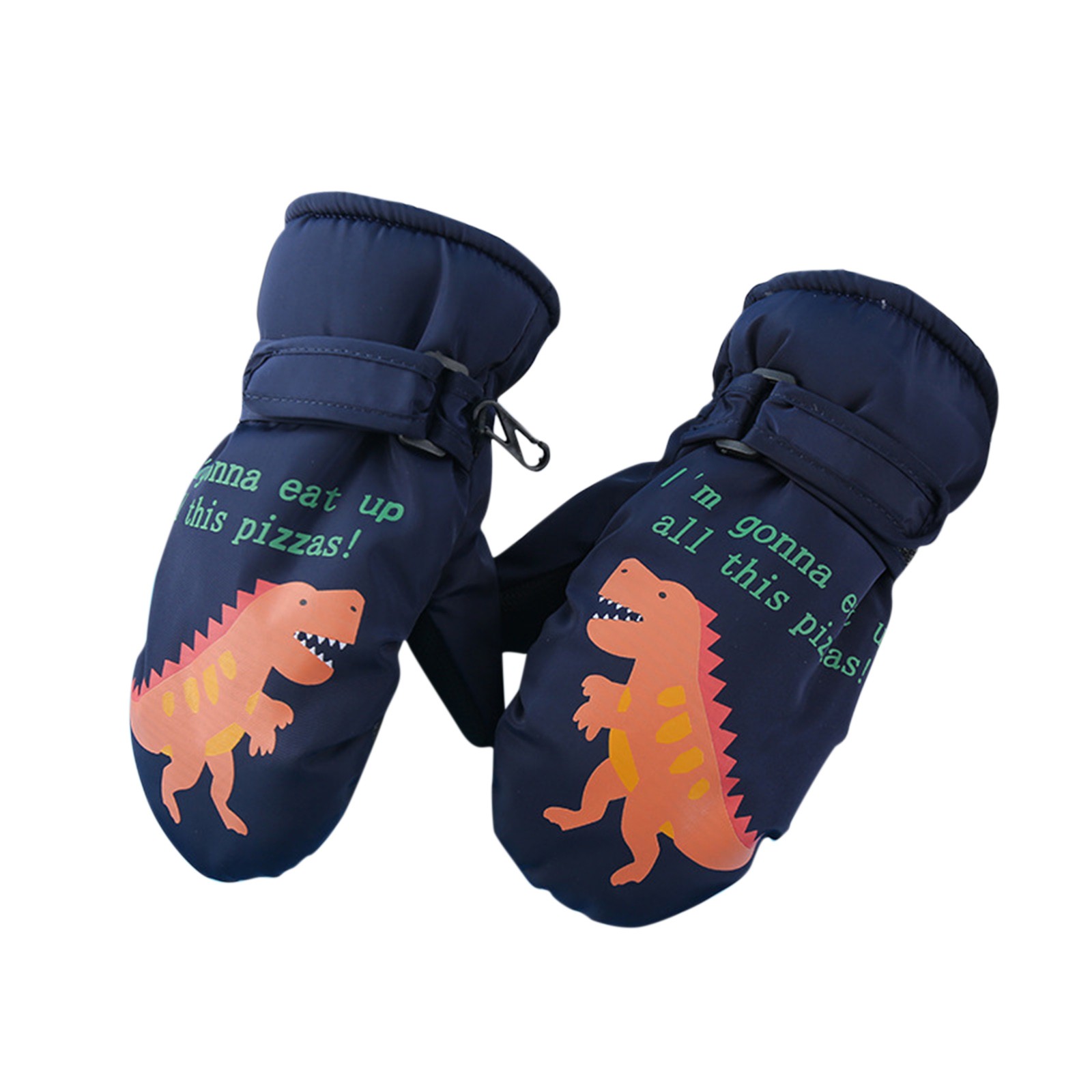 2-16Years Kids Winter Warme Handschoenen Winddicht Kinderen Jongens Meisjes Ski Fietsen Klimmen Outdoor Handschoenen Waterdicht Anti-Slip Wanten: Navy  / 10-12 months