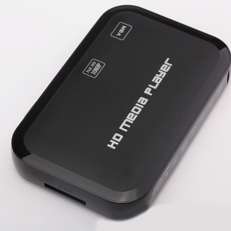Minireproductor de disco duro externo USB, 1080P, SD, MMC, compatible con MKV, AVI, reproductor de vídeo multimedia, mando a distancia, Bluray