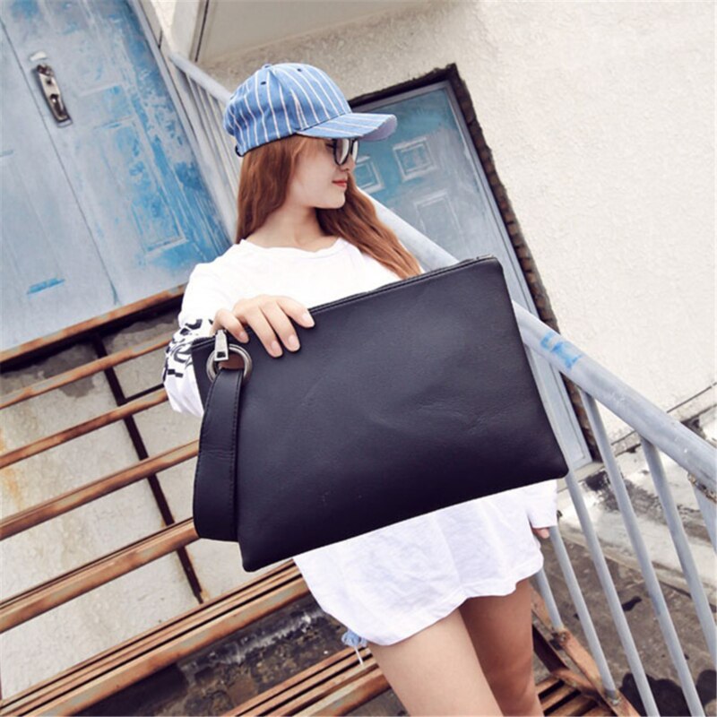 Women Party Clutches PU Leather Envelope Clutch Bag Handbag Lady Female Vintage Evening Bag