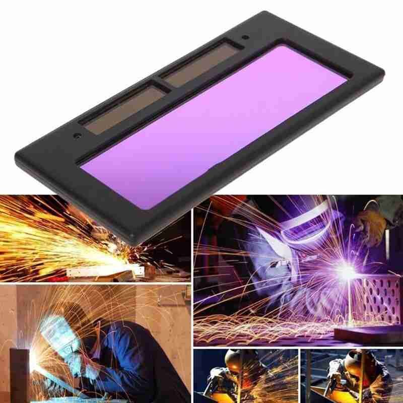 Lente de soldagem com escurecimento automático, equipamento para solda, filtro grande, tela de escurecimento com energia solar, à prova d'água, cor automática, y1v9, 1 peça