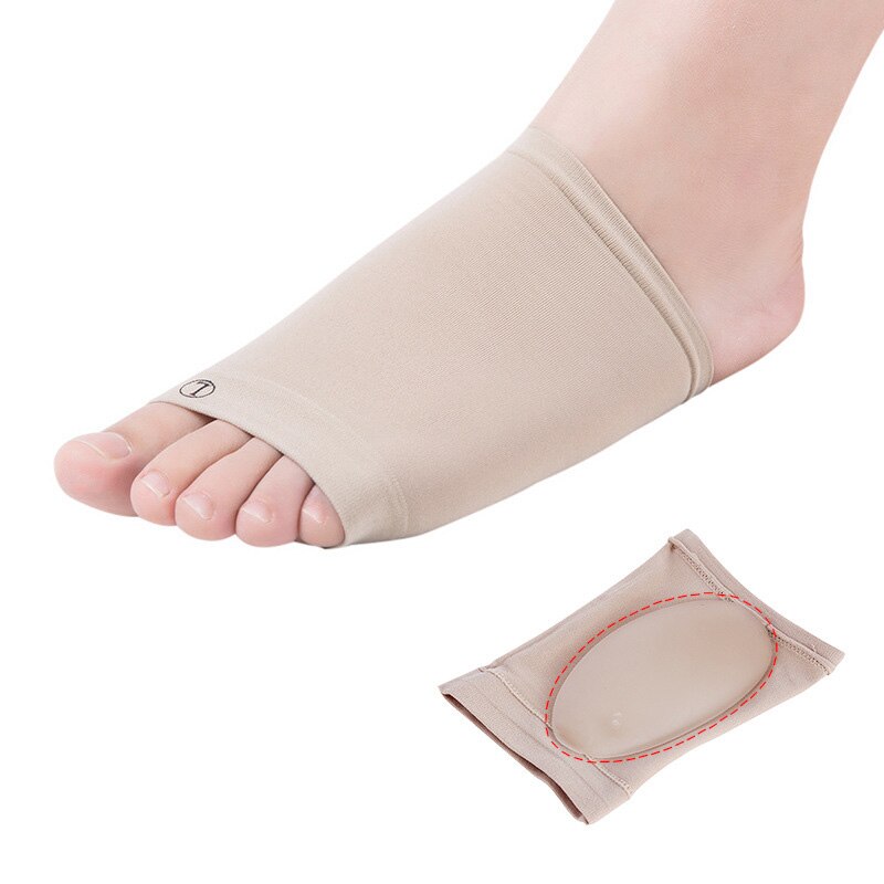 2 Pcs Gel Plantaire Fasciitis Arch Ondersteuning Mouwen Kussen Voet Pijn Orthopedische Hak Binnenzool Siliconen Pads Care Tool Voeten Protector