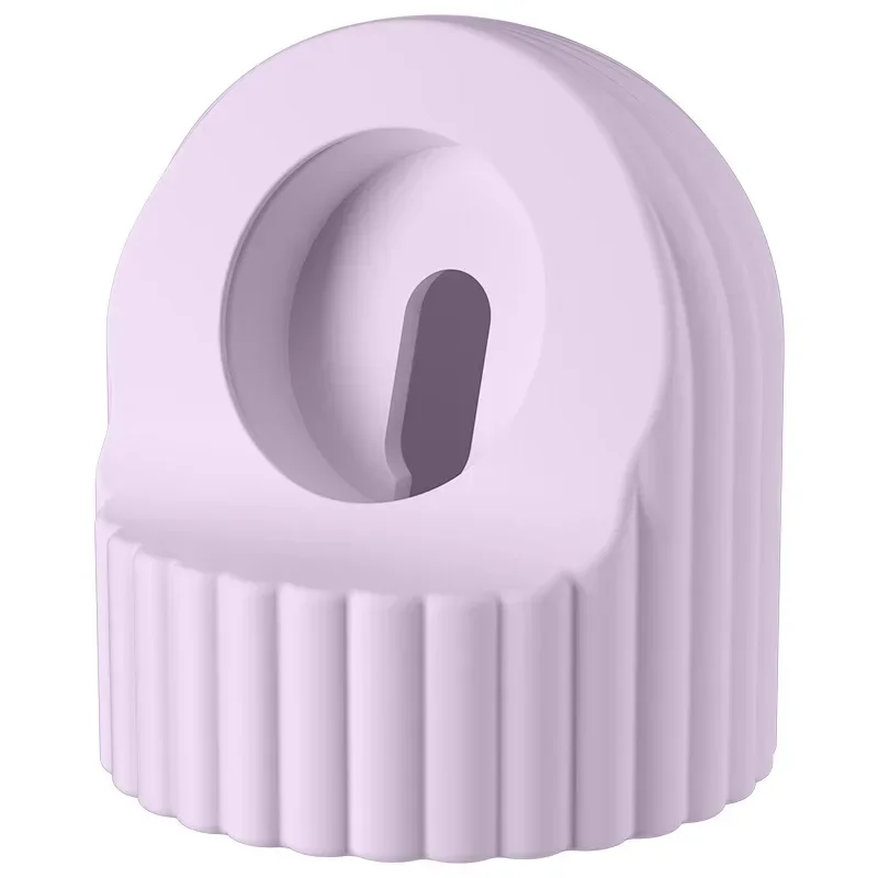 Siliconen Horloge Oplader Stand Voor Apple Horloge Serie Ultra/8/7/6/SE/5/4/3/2 49 45 44 42mm 41 40 38mm Laadstation Dock Houder: Donker Paars