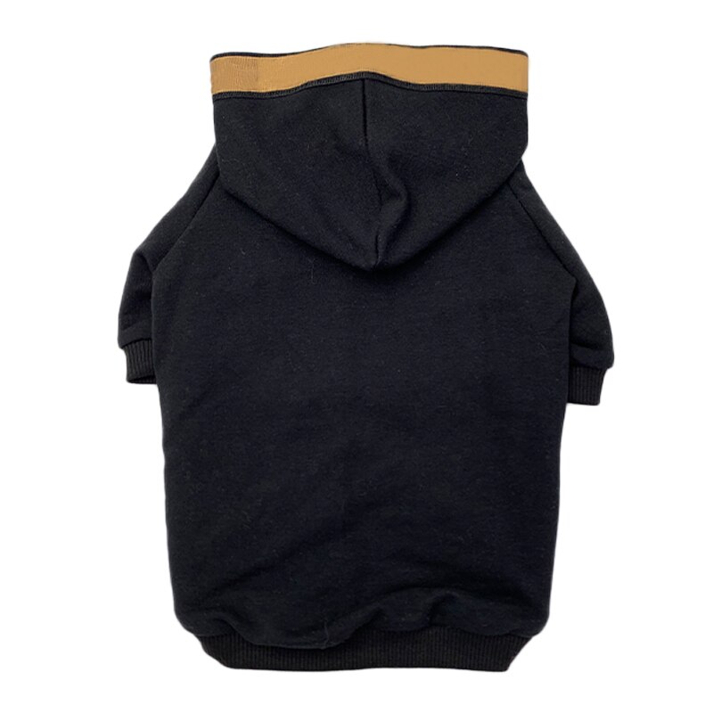 carlin Costume bouledogue français sweats à capuche blanc et noir vêtements XS-FB PC1427: Black / M