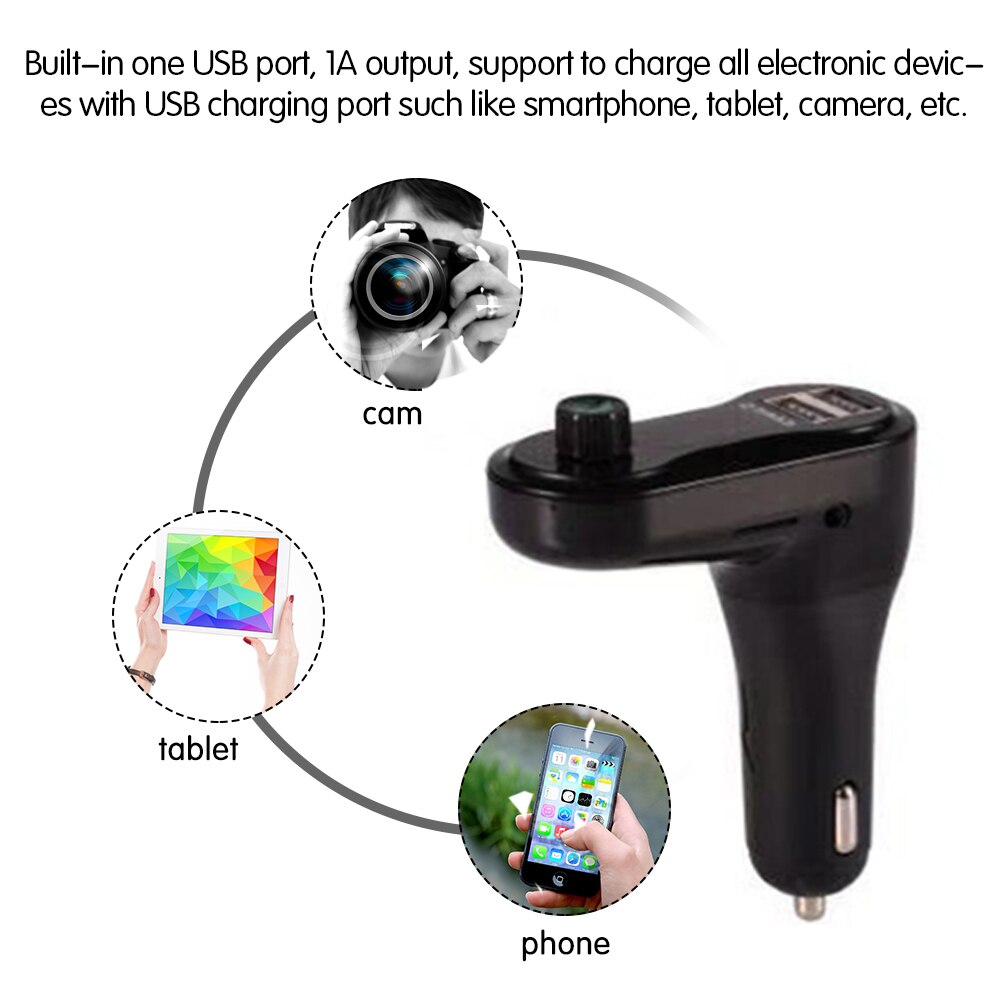 Freihändiger Drahtloser Bluetooth FM Sender mit AUX Modulator Auto Bausatz MP3 Spieler TF SD USB LCD Auto Zubehör Dual USB ladegerät