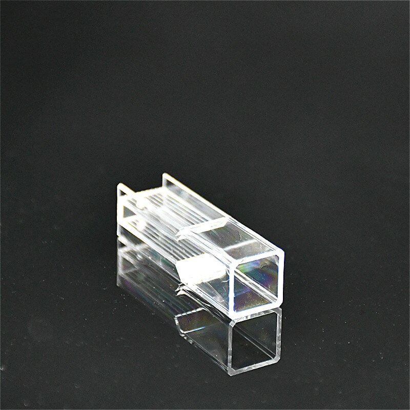 Cubeta de plástico 1,5 ml/2,5 ml, espectrofotómetro Semi Micro PS cubetas, camino ligero, rango de longitud de onda de 10mm, 340 ~ 900nm 100 / PK
