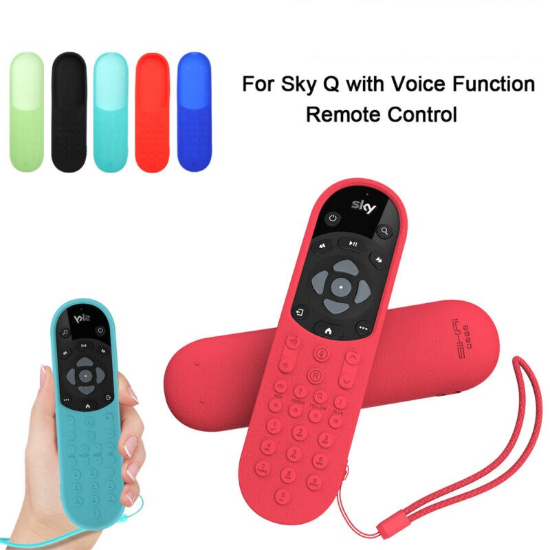 Skin-Friendly Case Dust-Proof Protective Case TV Remote Control For Sky Q With Voice Function Remote Control Silicone Soft Cover