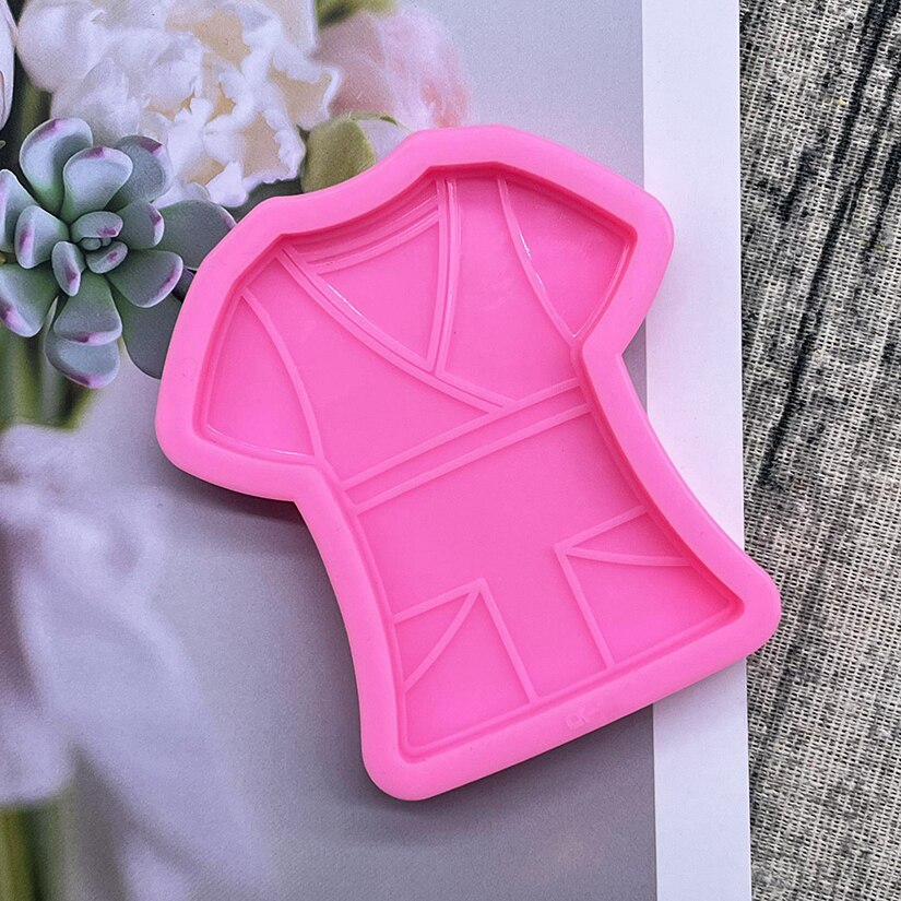 Sjuksköterska uniform silikonform sugarcraft fondant tårta dekorationsverktyg cupcake choklad bakform