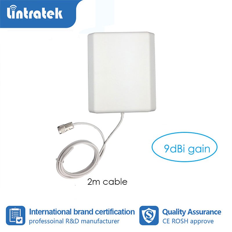Lintratek 9 dbi gsm 2g 3g 4g intern panel antenn inomhus antenn gsm umts lte för mobil signal booster repeater förstärkare  s6