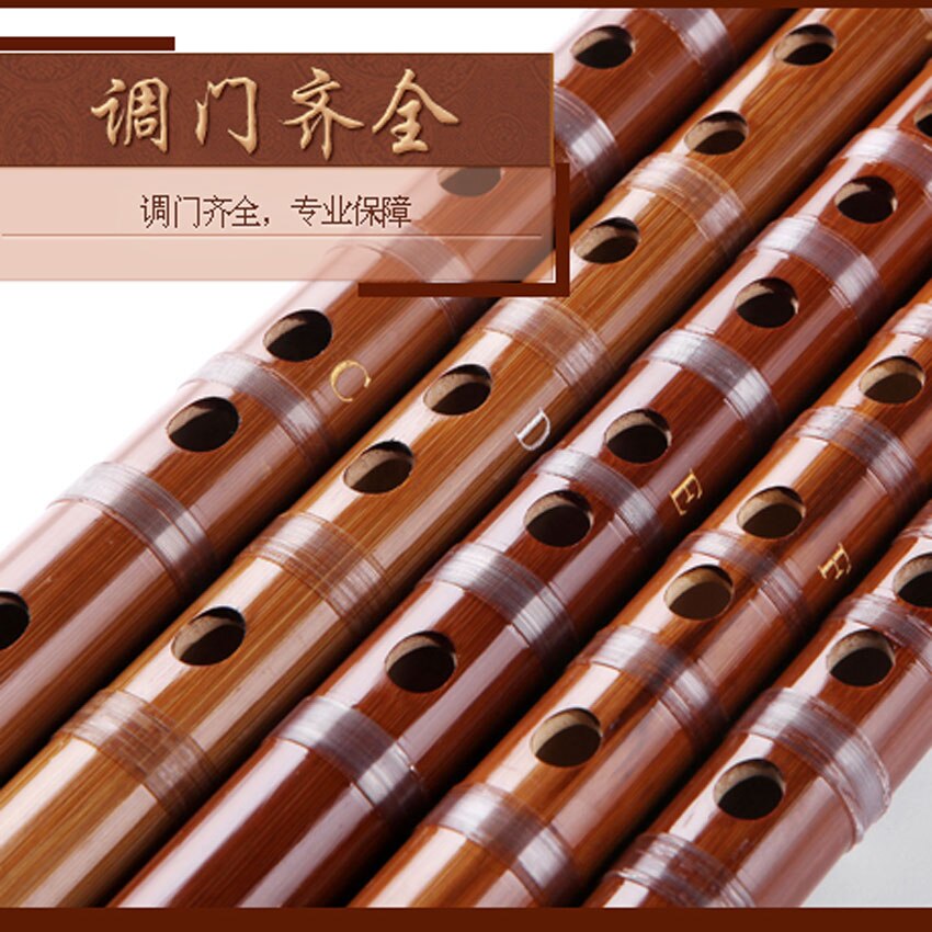 Chinese Traditional Bamboo Flute Dizi Transever Bambu Flauta Folk Musical Instruments C/D/E/F/G key Beginners Ethnic Music