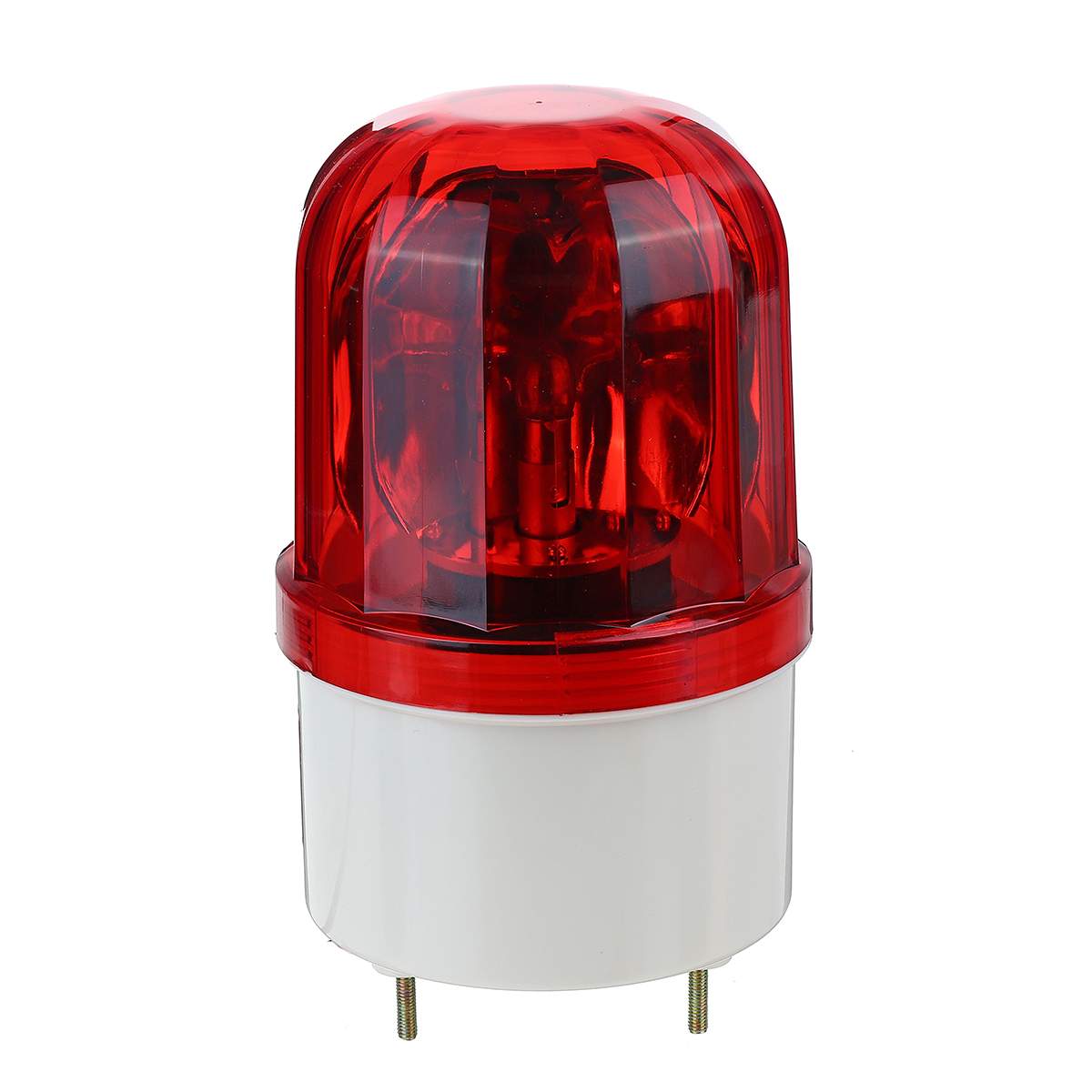 24V LTE-1101 LED Car Rotating Strobe Warning Light LED Flashing Beacon Emergency Light Waterproof Indicator Lamp with Screw Kit: Red