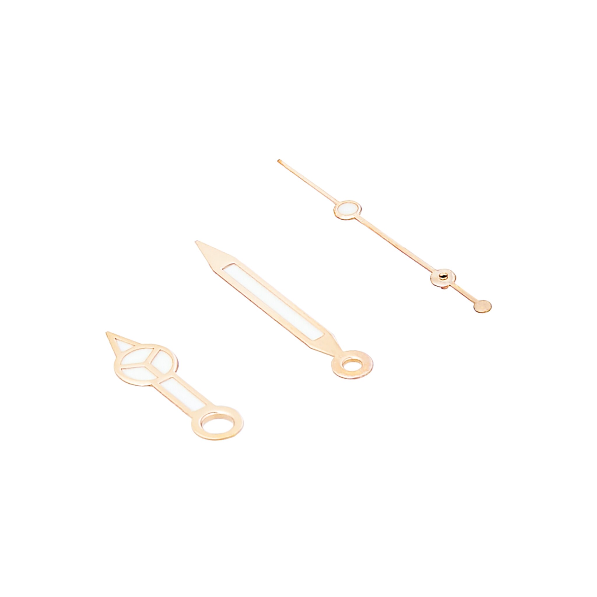 Blauw Lichtgevende Vintage Rose Gold Gepolijste Afwerking Horloge Handen Fit NH35A/NH36A Automatische Beweging: Gold