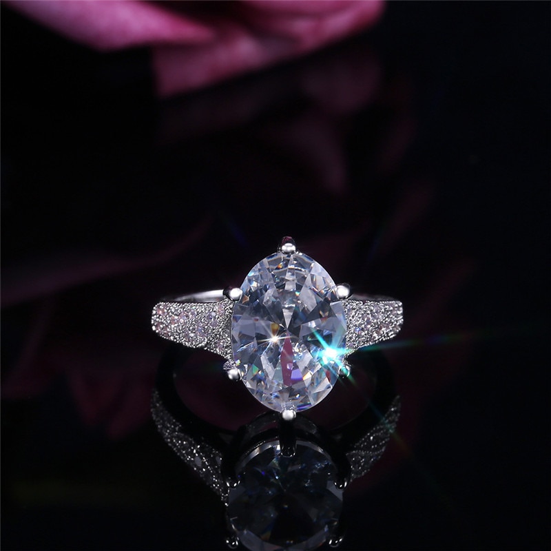 Marquise Cut Promise Ring Zilver Kleur Aaaaa Cz Verklaring Engagement Wedding Band Ringen Voor Vrouwen Birdal Fijne Sieraden