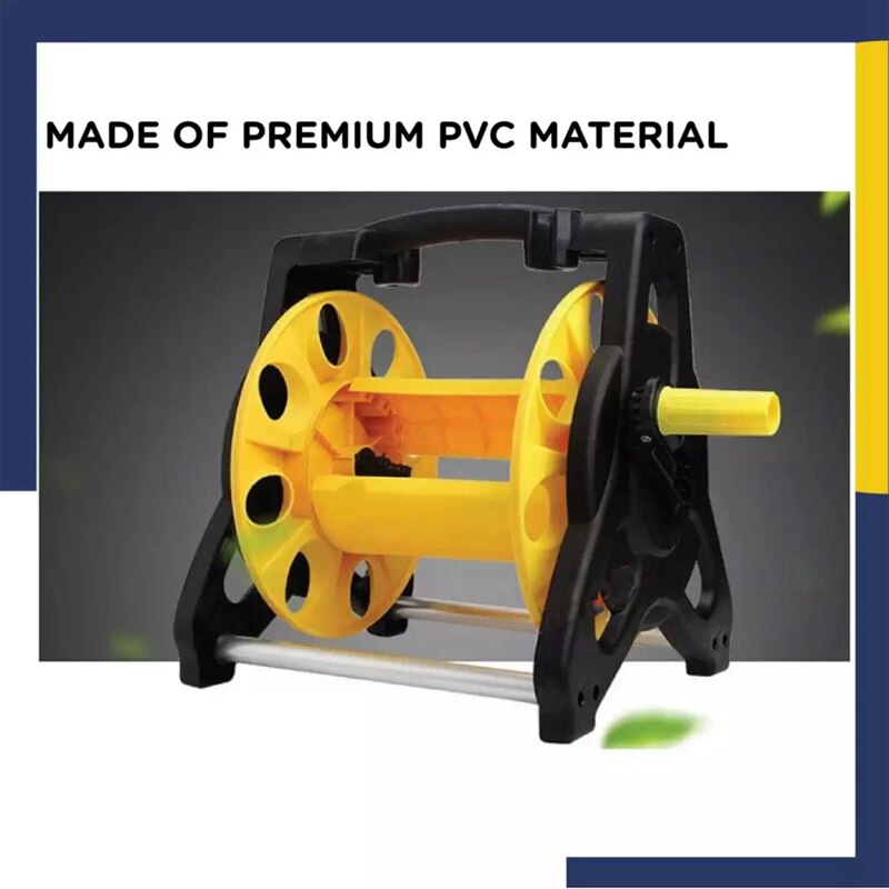 Garden Hose Reel Cart Water Hose Holder for Outside Storage Reel with Wheels for Yard Lawn Farm Patio Holds