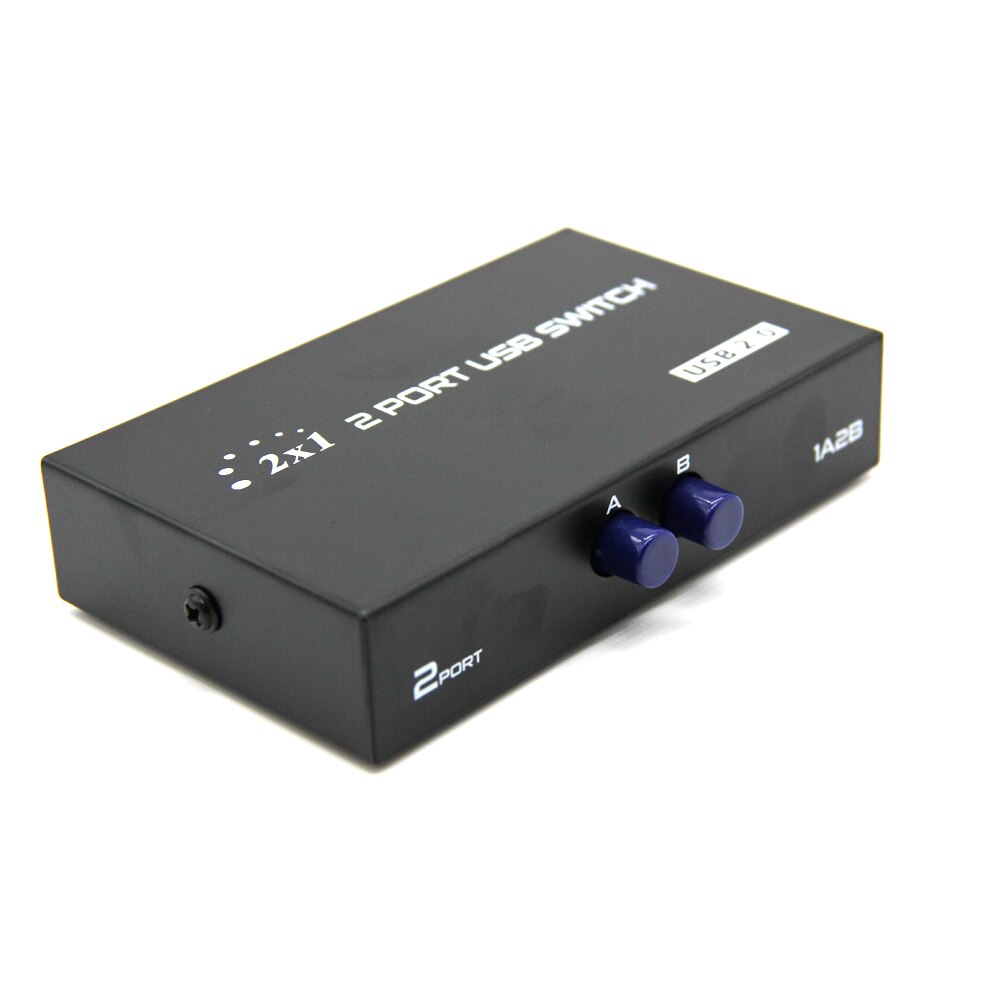 2 poorten USB 2.0 Sharing Switch Switcher Adapter Box Voor PC Scanner Printer