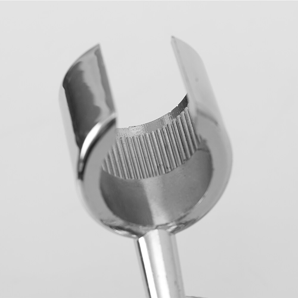 1 Juego de manillar giratorio para ducha de plata, soporte de cabeza cromado para baño, soporte ajustable montado en la pared