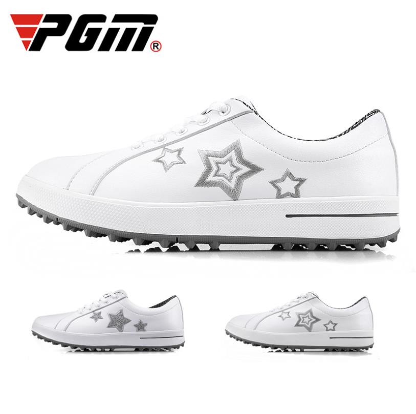 PGM Korean Women Golf Shoes Leisure Fixed Nail Waterproof Sneakers