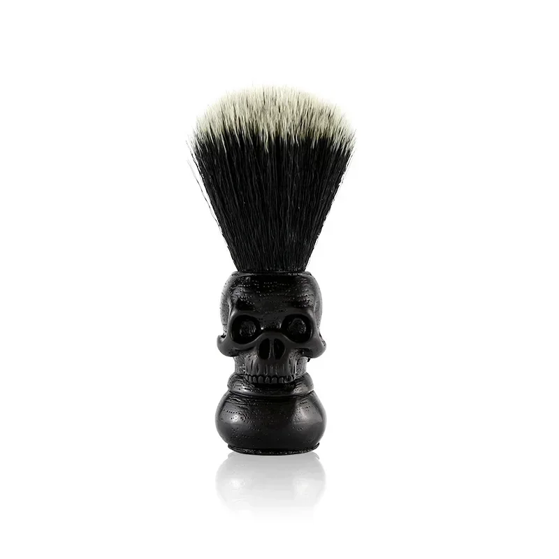 Barber Rasierpinsel männer Bart Reinigung Pinsel Schäumen Seife Schüssel Salon Rasieren Werkzeuge Rasieren Schüssel Haar Pinsel Bart Pinsel Sets: Black