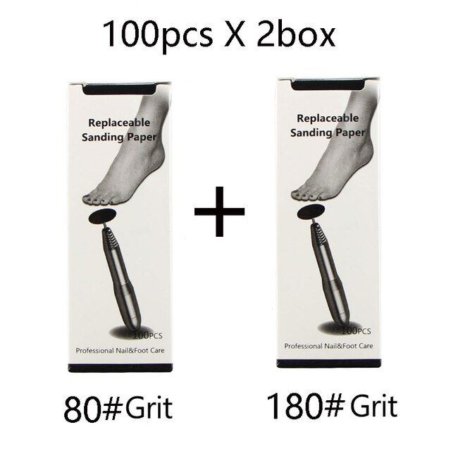 Pedicure Tool for Electric File Machine Feet Dead Skin Callus Peel Remove Sandpaper Disks Replacement Sandpaper: E