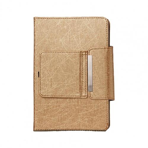 Portable Tablet Keyboard Ultra-thin Bluetooth-compatible Tablet PC Keypad Wireless Keypad Case Holder Home Office PC Keyboard: Golden