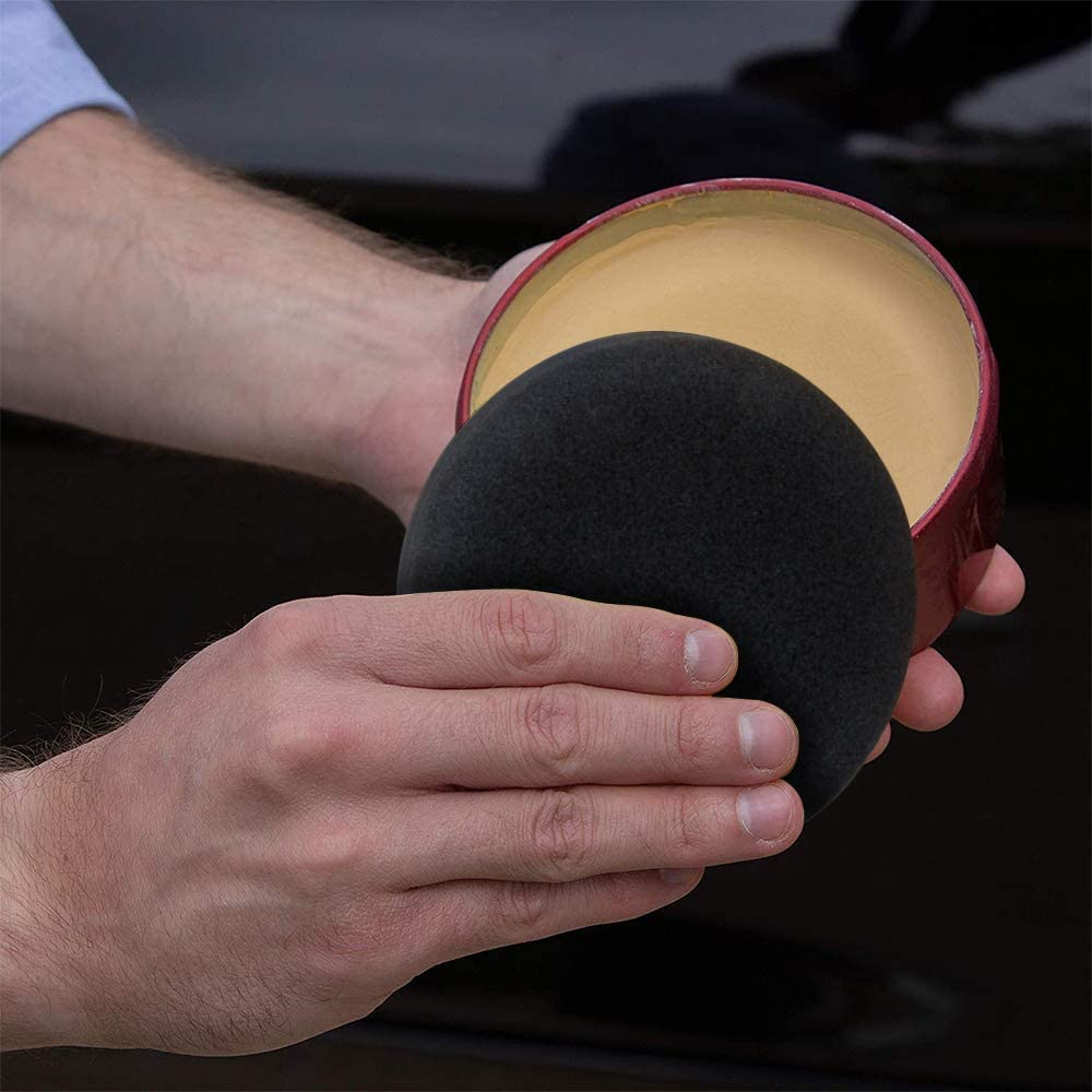 Batoca 10 Stks/partij Wax Applicator Pad Car Wax Applicator Schuim Spons Auto Polijsten Pad Set Brengen En Verwijderen Wax Buffing pad