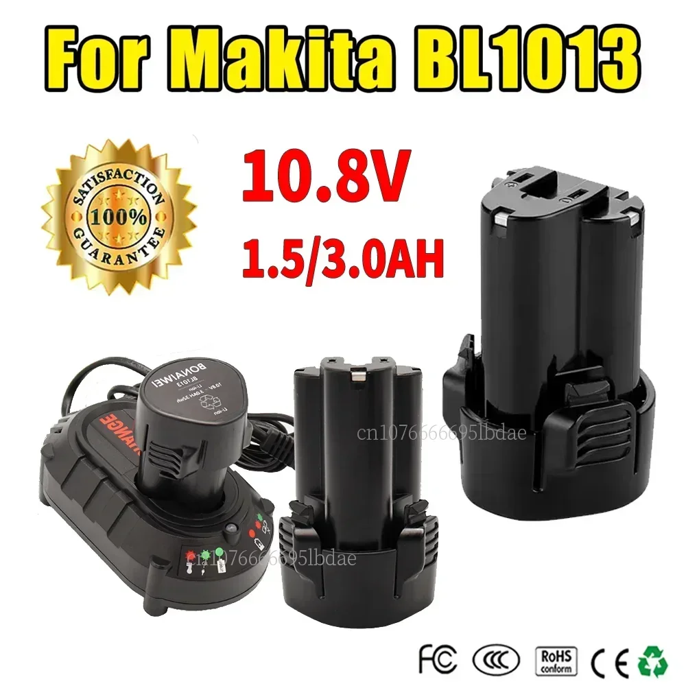 10.8V 12V Lithium Ion Battery 3AH 3000mAH for Makita BL1013 BL1014 194551-4 TD090D TD090DW LCT203W LCT204 194550-6 DF030D