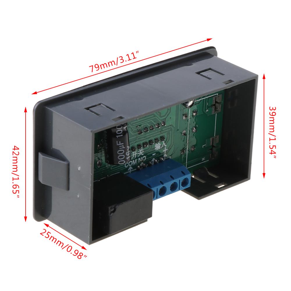 0.1s - 999h Countdown Timer Programmable Cycle Control Module Time Dalay Relay 5V/12V/220V Optional Voltage