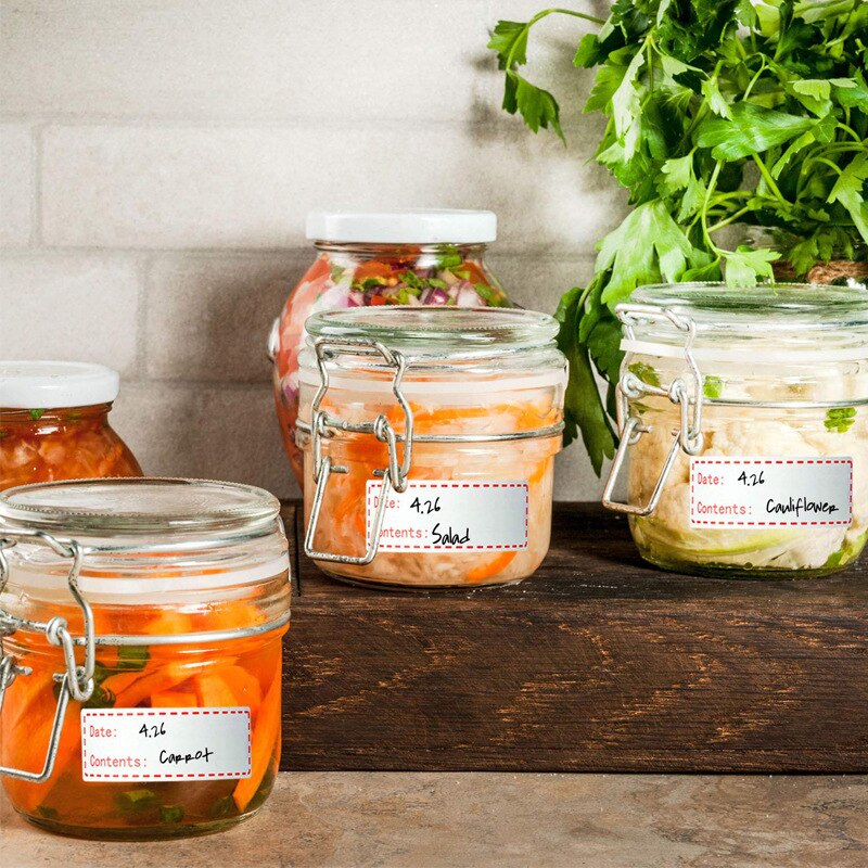 Date Content Material Food Storage Stickers Refrigerator Freezer DIY Mark Pantry Seal Labels for Container Bottle Box Package