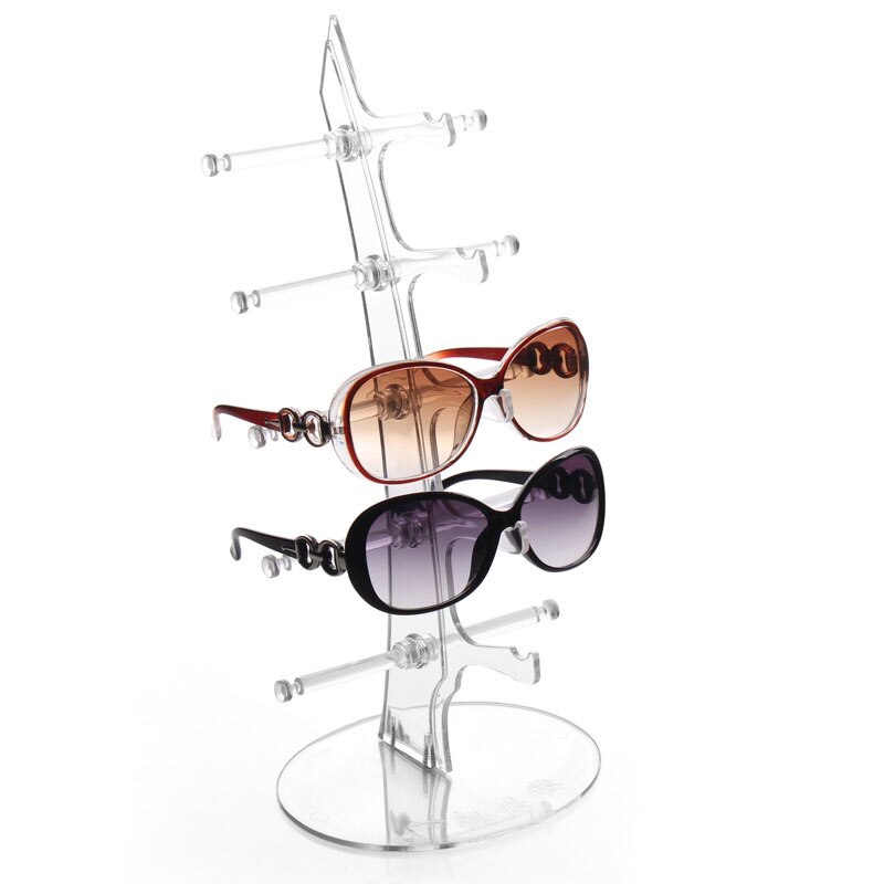 Practical 5 Layers Eyeglasses Display Stand Storage Holder Sunglasses Show Rack Holders Glasses Shelf Home Organizer