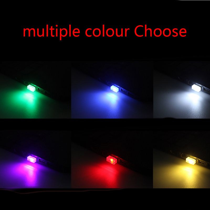 Mini USB Decorative Interior Lamp Car LED Atmosphere Lights Emergency Lighting MOLE