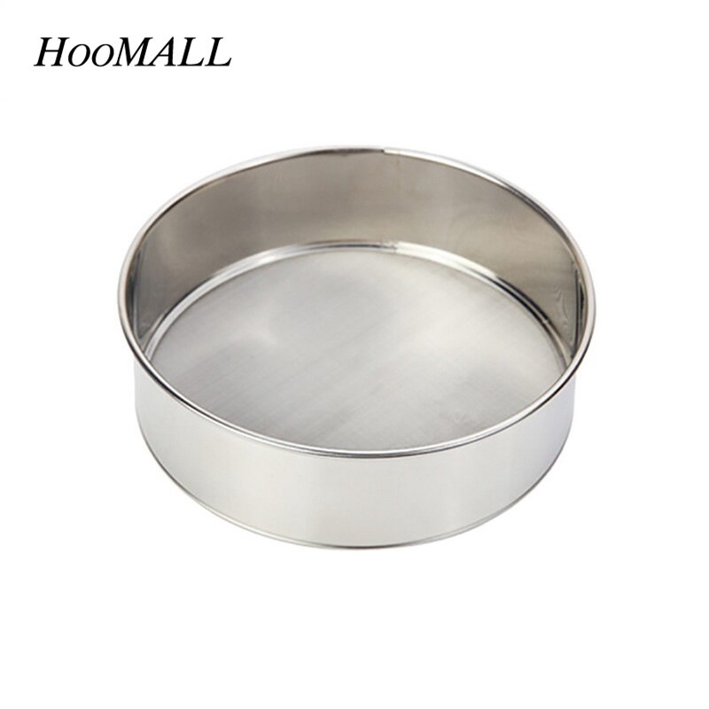 0.28mm Stainless Steel Mesh Flour Sifter 15cm Dia Pastry Icing Sugar Shaker Sieve Cup Baking Tool Kitchen Accessories