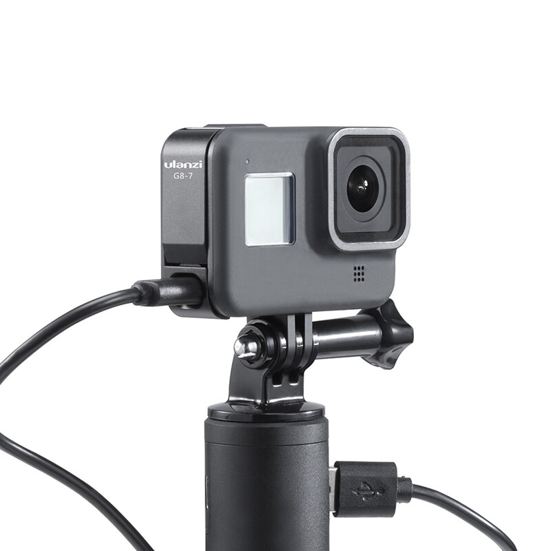Ulanzi  g8-7 gopro hero 8 akkukansi irrotettava type-c latausportin sovitin gopro hero mustalle 8 suojatarvikkeelle
