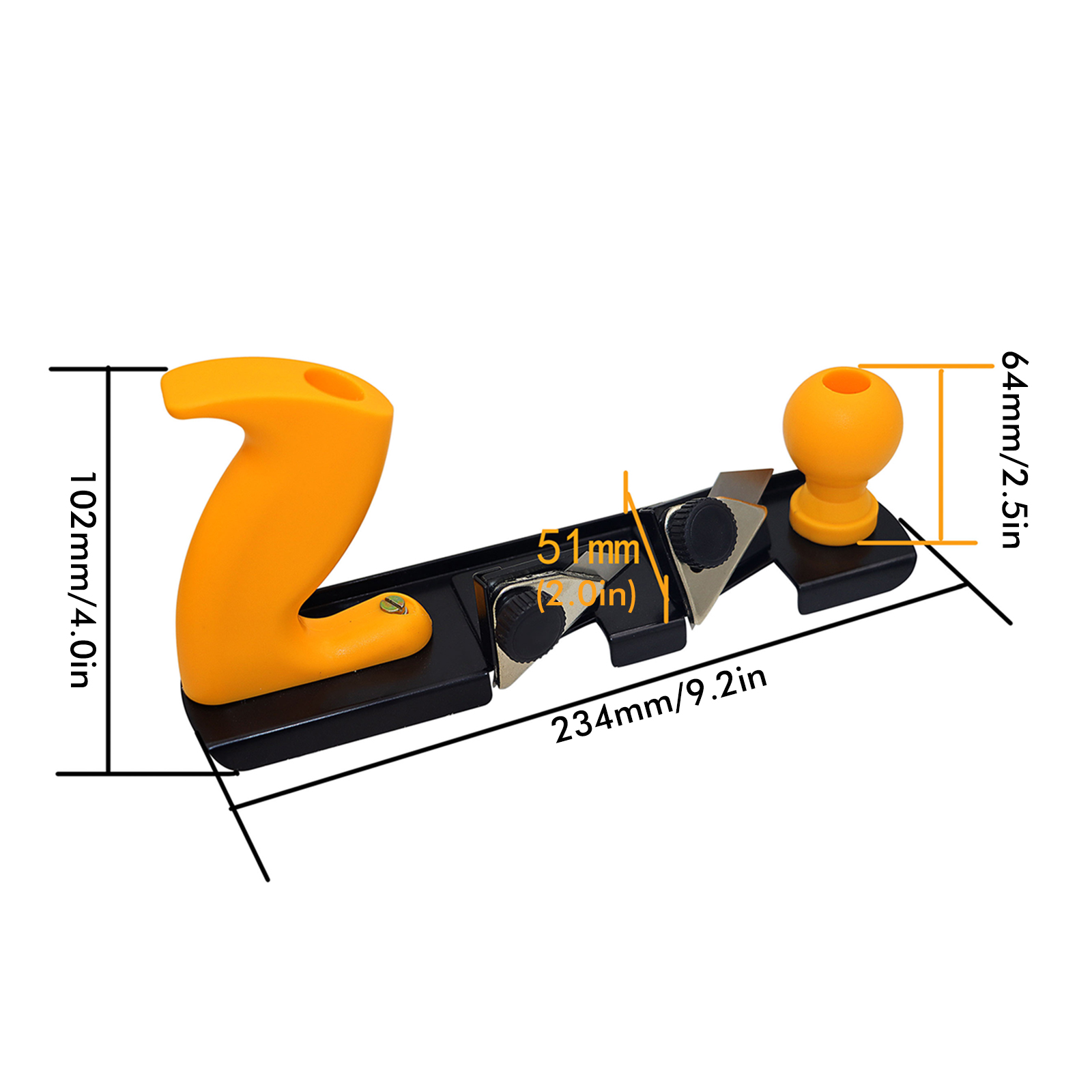 Mini Hand Planes Carpentry Woodwork Tools Heavy Manual Plane Wood Planer DIY Trimming Tool: A2