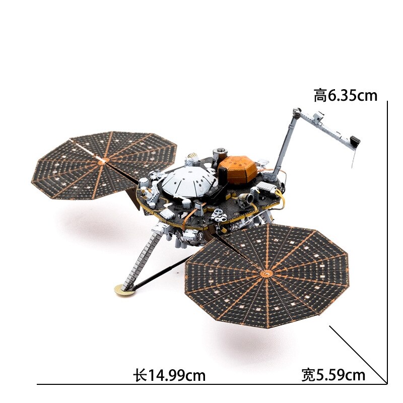 3D Metal Puzzle V-22 OSPREY Fighter FOKKER DR.I TRIPLANE fighter model KITS Assemble Jigsaw Puzzle Toys For Children: INSIGHT MARS LANDER